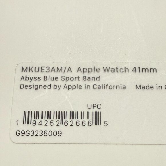 Apple Watch Band NWB Sport Band (41mm) Abyss Blue - S/M WATCH NOT INCLUDED - Picture 2 of 8